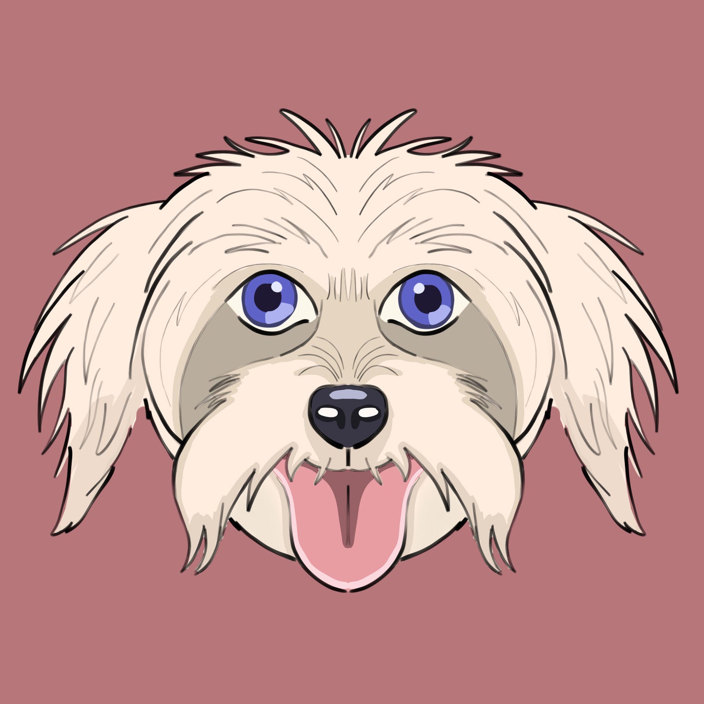 Women's Relaxed T-Shirt with Maltezer Dog